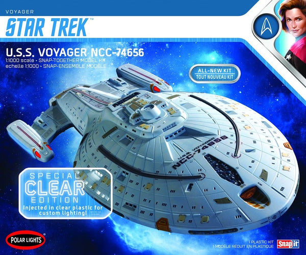 Polar Lights 1/1000 USS Voyager NCC-74656 Clear Edition