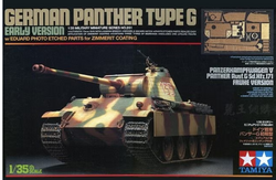 Tamiya 1/35 Sd.Kfz.171 Panther G Steel Early Version w/Etched Zimmeritt
