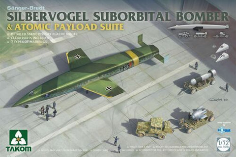 Takom 1/72 Silbervogel Suborbital Bomber + Atomic Weapon Package