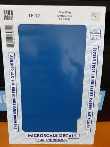 Microscale 1/72 Amtrak Blue Trim Film