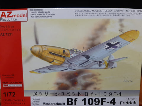 AZ Models 1/72 Messerschmitt Bf-109F-4 Friedrich Aces