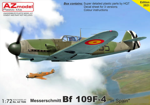 AZ Models 1/72 Messerschmitt Bf-109F-4 "In Spanish Service"
