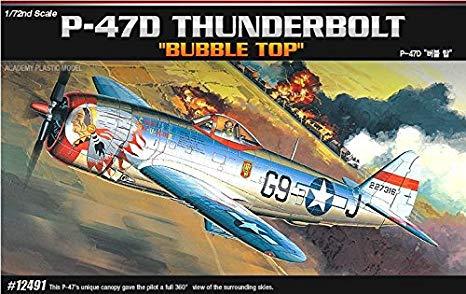 Academy 1/72 Republic P-47D Thunderbolt Bubbletop