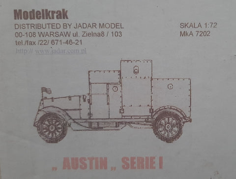 ModelKrak 1/72 Austin Series 1 Armoured Car