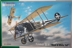 Special Hobby 1/32 Fokker D.II "Black & White Tail"