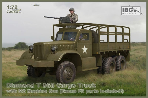 IBG 1/72 Diamond T 968 Cargo Truck w/M2 MG