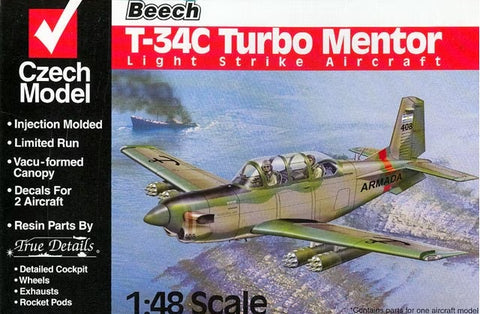Czech Model 1/48 Beech T-34C Turbo Mentor Light Strike