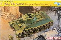 Dragon 1/35 T-34/76 Mod 1942 Hexagonal Turret Soft Edge
