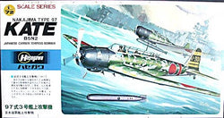 Hasegawa 1/72 Nakajima Type 97 KATE B2N2 Japanese Carrier Torpedo Bomber