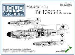 Jays Models 1/48 Messerschmitt Bf-109G-12 (Full Kit)