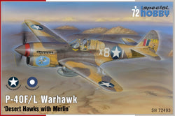 Special Hobby 1/72 Curtiss P-40F/L Warhawk "Desert Hawks W/Merlin" - RAAF Decals