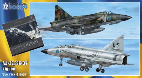 Special Hobby 1/72 SAAB Viggen Duo Pack - AJ-37/SK-37 (NO BOOK)
