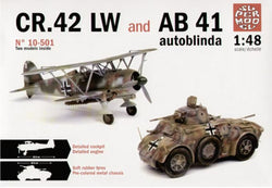 Supermodel 1/48 Fiat CR.42 LW & Autoblinda AB41