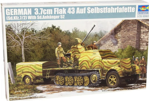 Trumpeter 1/35 German Sd.Kfz. 7/2 3.7cm Flak 43 Auf Selbstfahrlafette