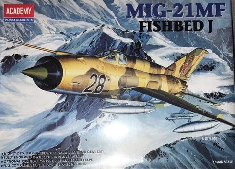 Academy 1/48 Mikoyan MiG-21MF Fishbed J + Resin Cockpit
