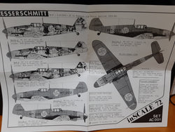 InScale 1/72 Messerschmitt Bf-109G-2's