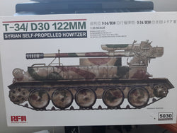 Ryefield Model 1/35 Syrian SPG Howitzer T-34/D-30 122mm