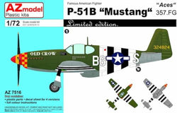 AZ Models 1/72 NA P-51B Mustang Aces 357TH FG