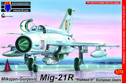 KP 1/72  Mikoyan MiG-21R Fishbed H Recon European Users